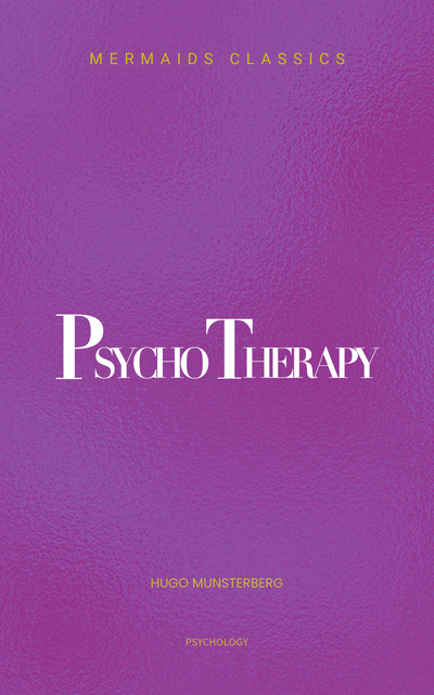 Book cover of 'Psycho Therapy' by Hugo Munsterberg with a purple gradient background.